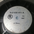 Динамік низькочистотний Skoda Octavia II (2004-2013) 5L0035411A