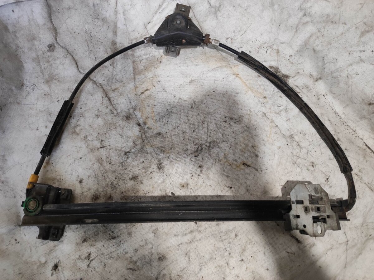 механізм підйому стекол; механізм склопідіймача дверей передніх, правих; склопідйомник (механізм переміщення скла; Склопідйомник передньої правої двері; Механізм склопідіймача двері передньої, правої) Volkswagen Golf II 1983-1992 191837402B